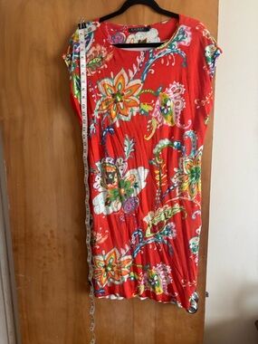 Lauren Ralph Lauren red paisley dress (L)